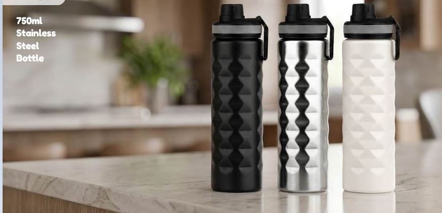 Textured Stainless Steel Bottle for Corporate Gifting